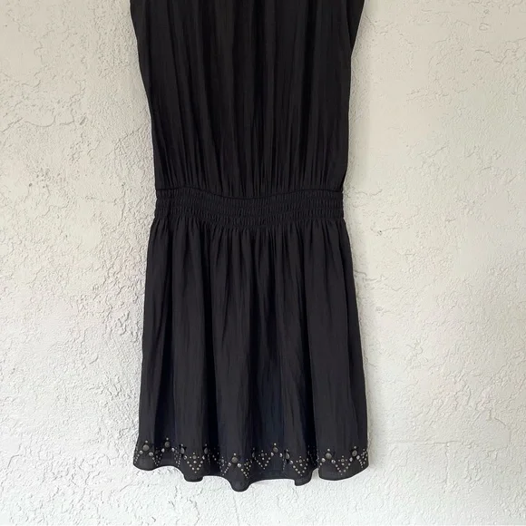 Ramy Brooke Polly Paris Sleeveless Black Studded Mini Dress - Picture 11 of 11